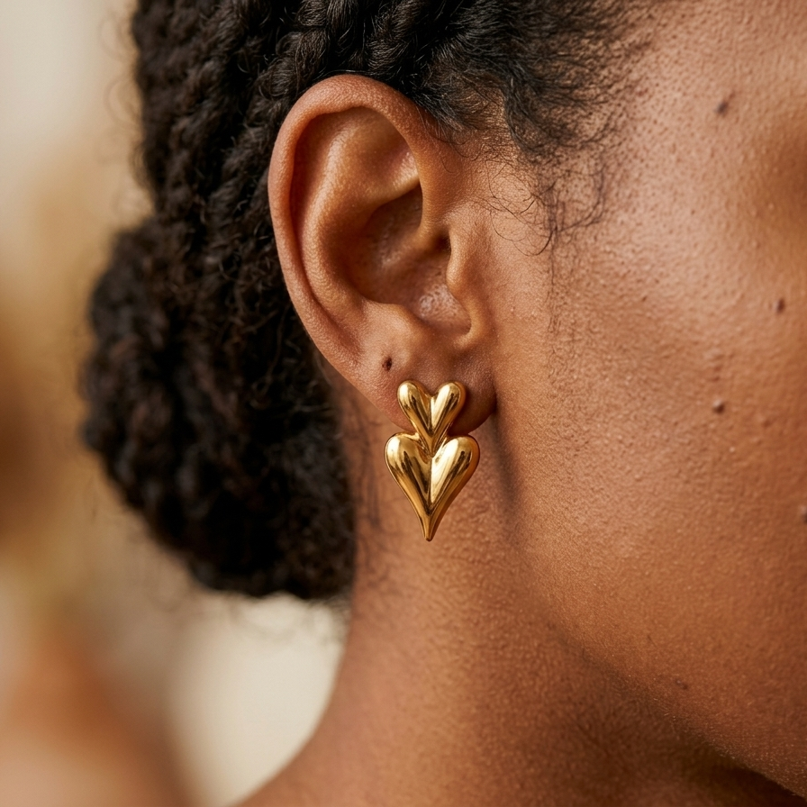 Heart Studs
