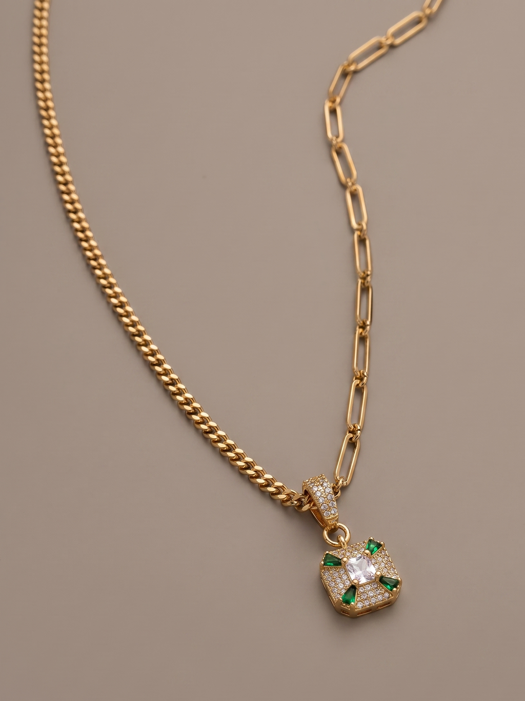 Jade Square Chain